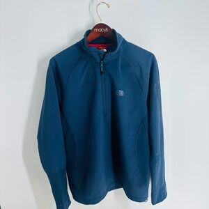 The North Face 1/4 Zip Activewear Jacket Pullover Sweatshirt Blue Size‎ M